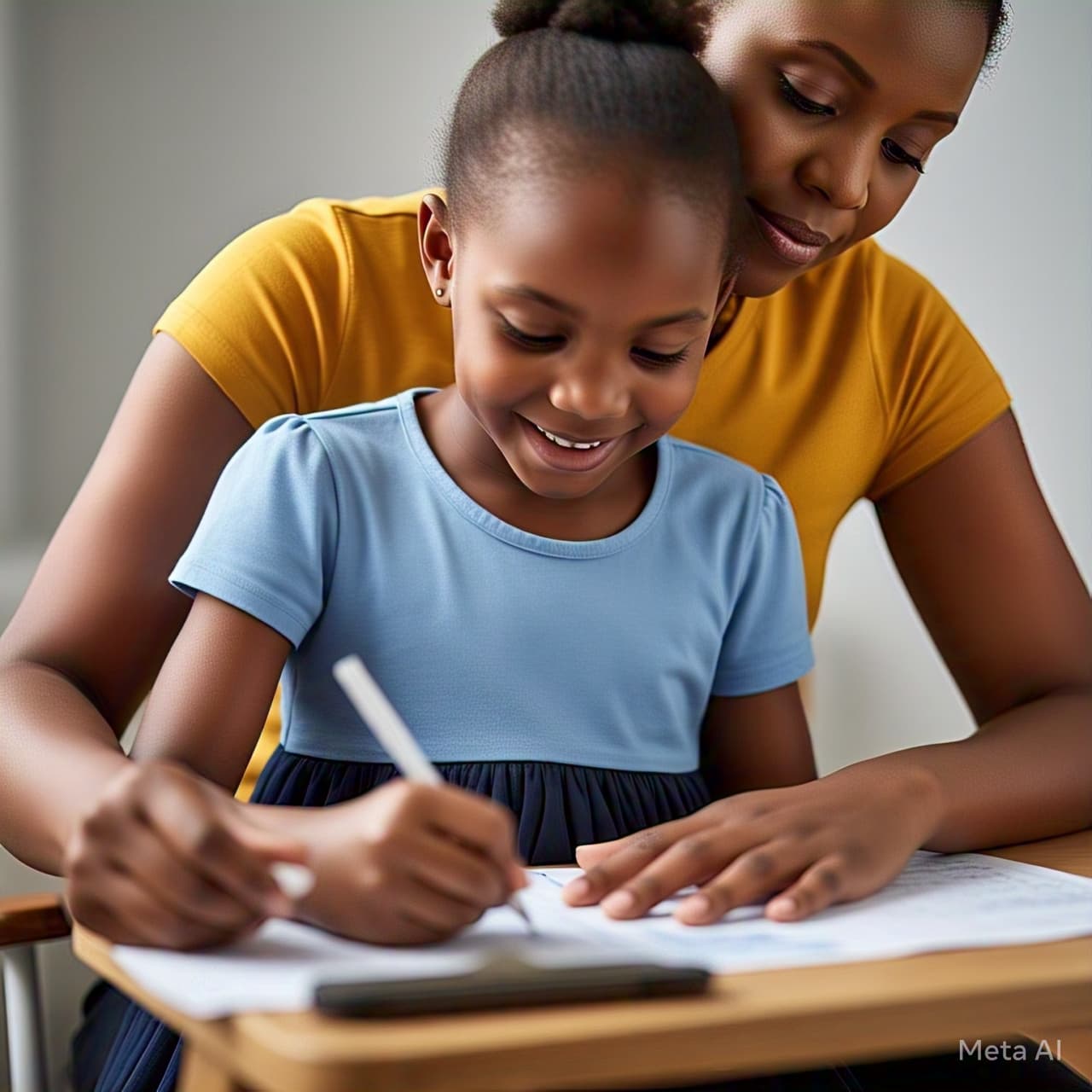 Teacher and student using school management system